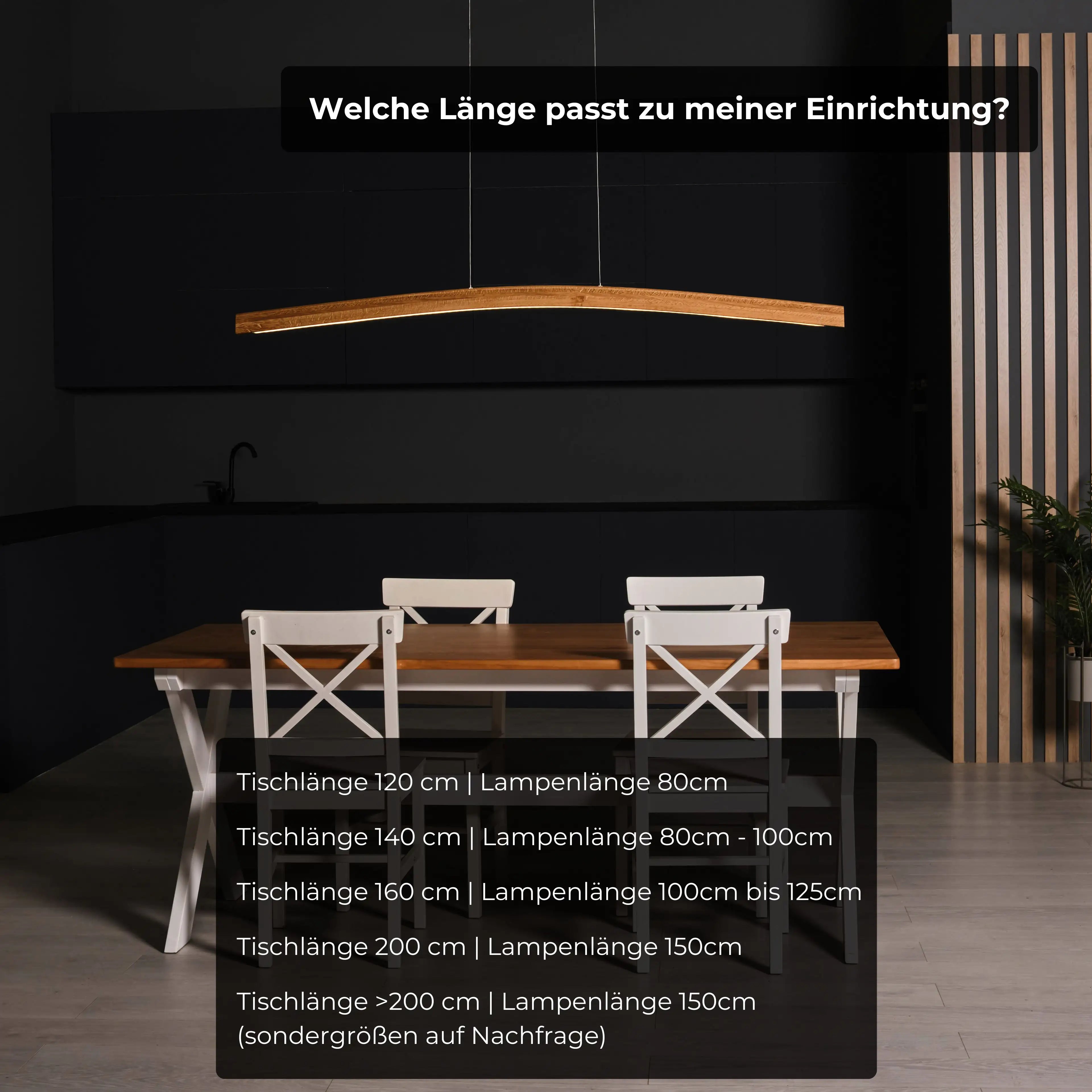 Exklusive LED-Pendellampe aus Echtholz mit intelligenter Lichtsteuerung für dein Zuhause.