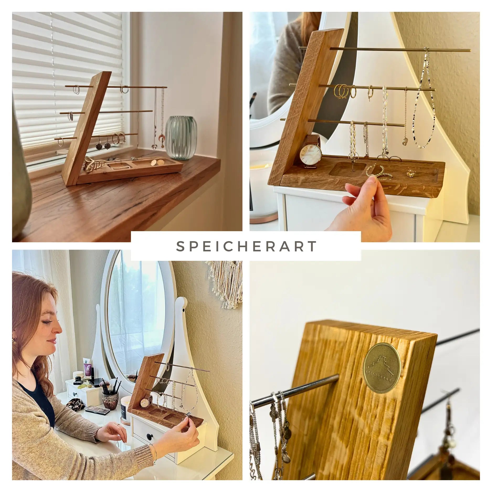 Schmuckständer aus edlem Massivholz