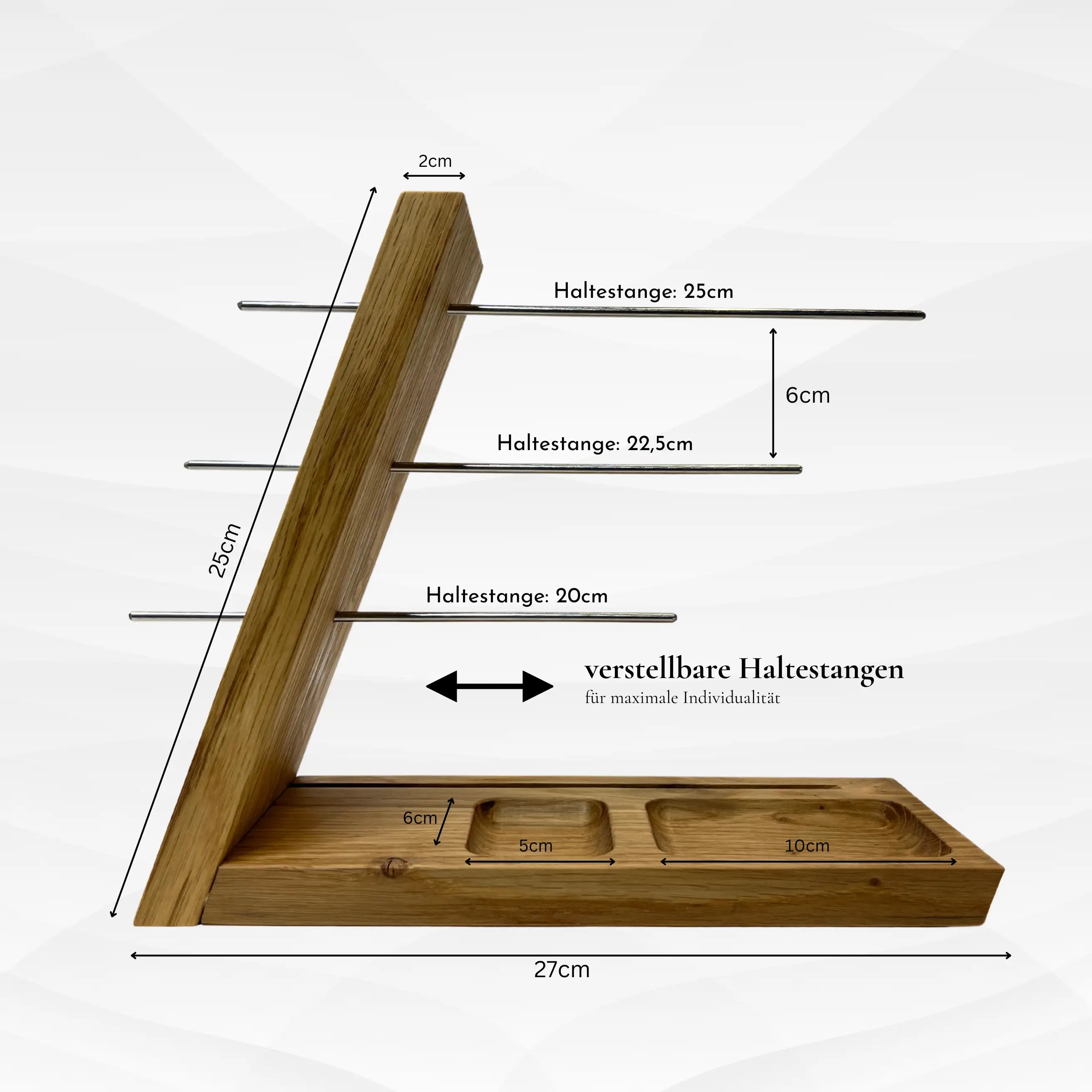 Schmuckständer aus edlem Massivholz