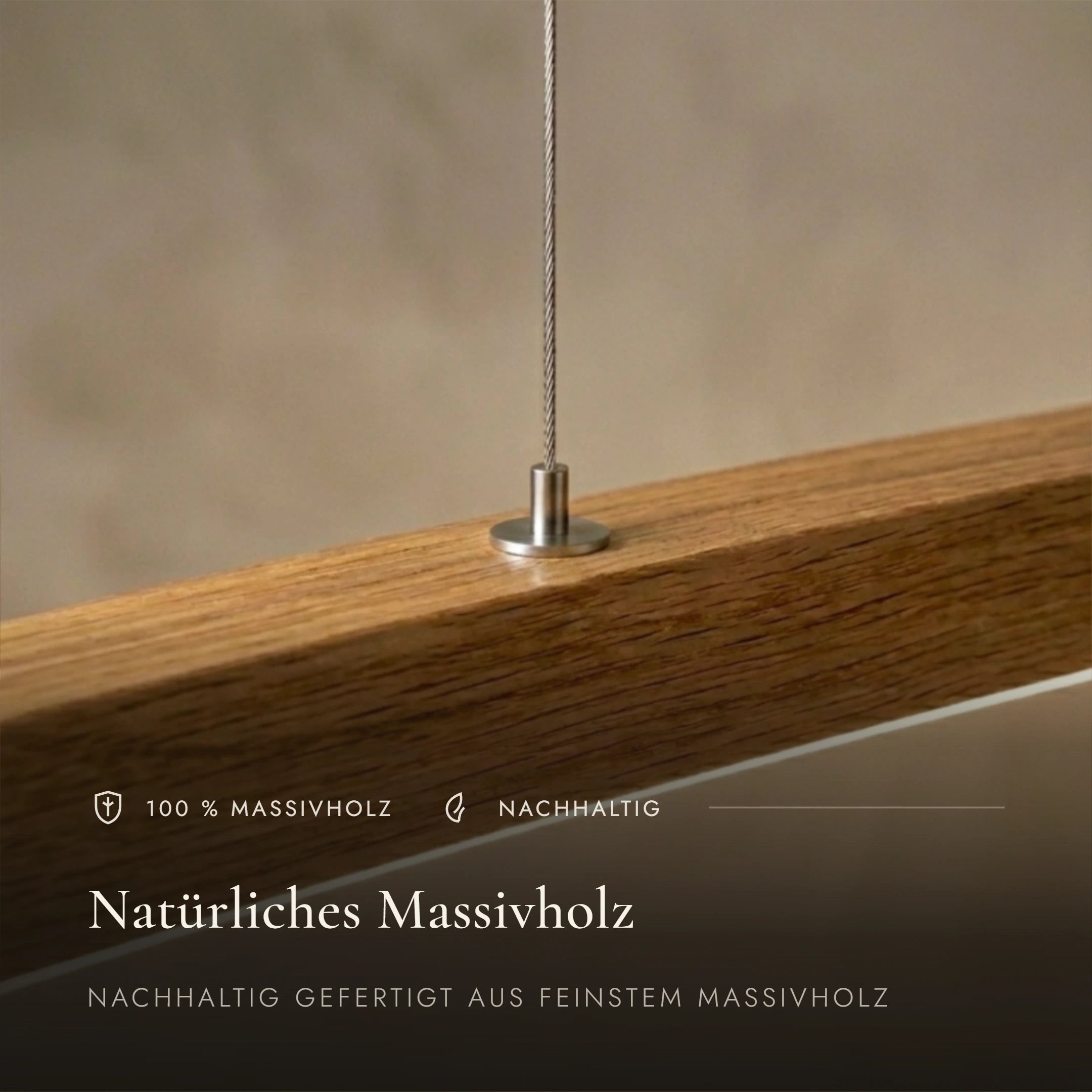 Designer Pendelleuchte aus Eichenholz gebogen, LED-Pendelleuchte - Novara