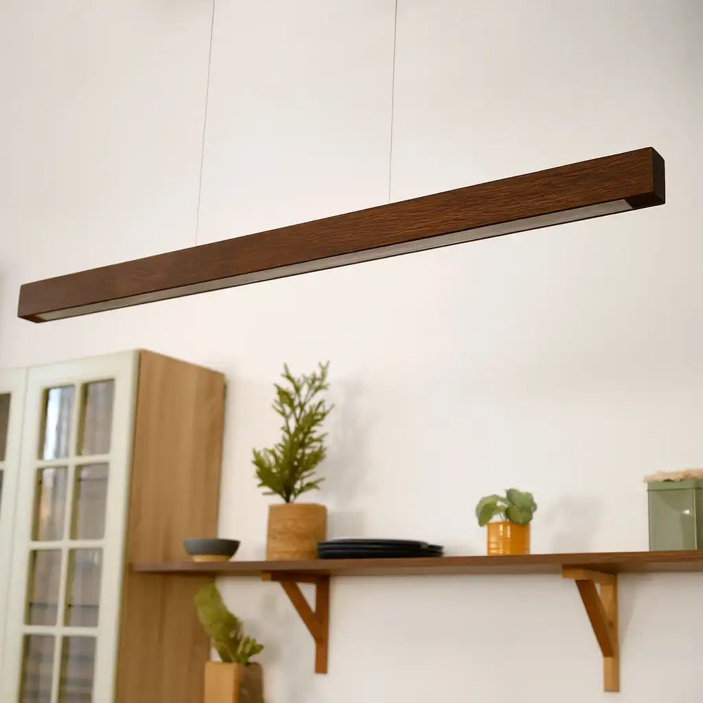 Designer Pendelleuchte aus Massivholz, LED-Pendelleuchte - Tara