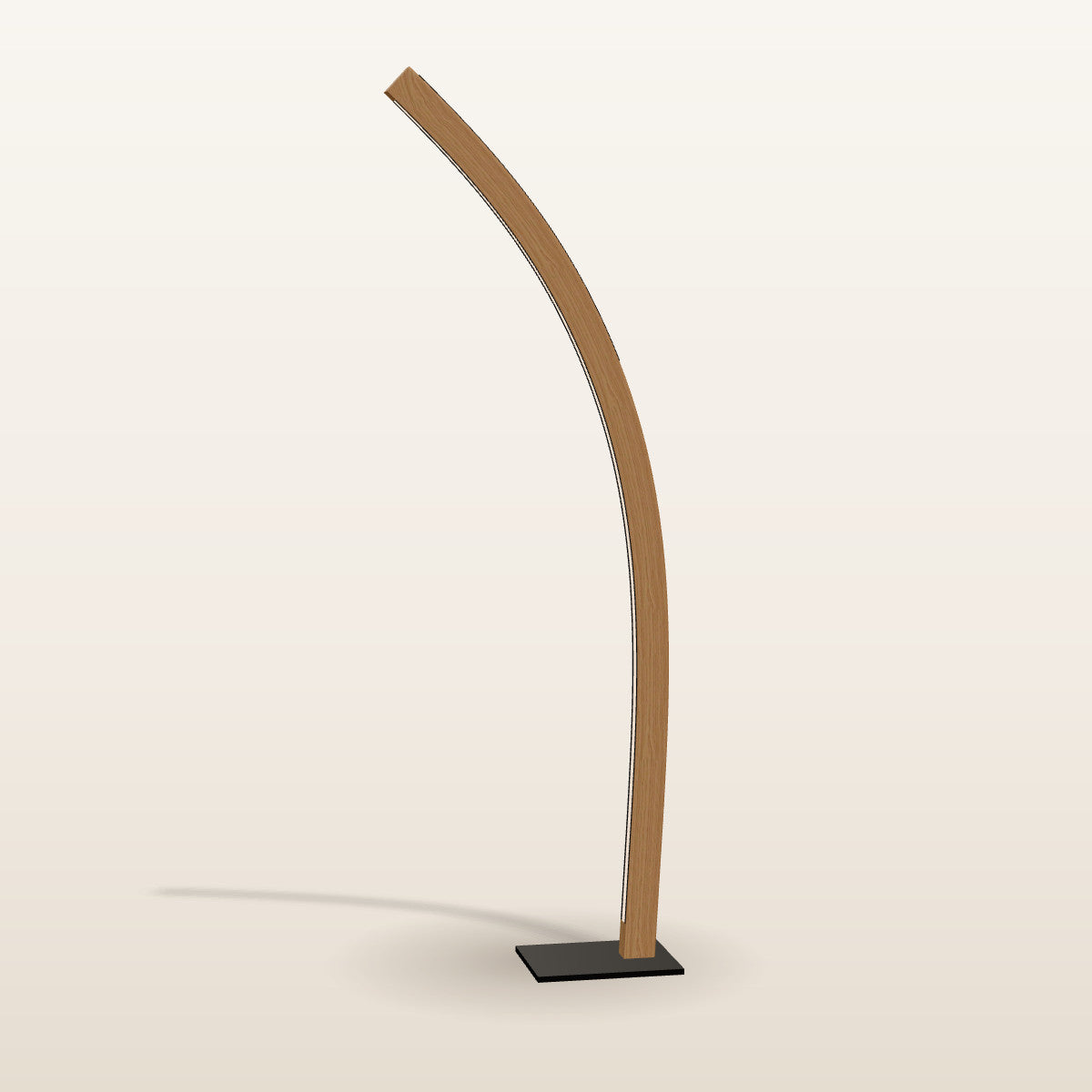 SpeicherArt Konfiguration: Solara · Eiche · 150 cm · Fuß Edelstahl · Backlight