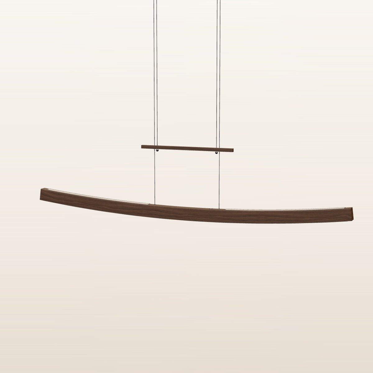 SpeicherArt Konfiguration: Cuna · Walnuss · 155 cm · Smart Home · Wandfernbedienung · Abhängung über der Leuchte · Uplight außen