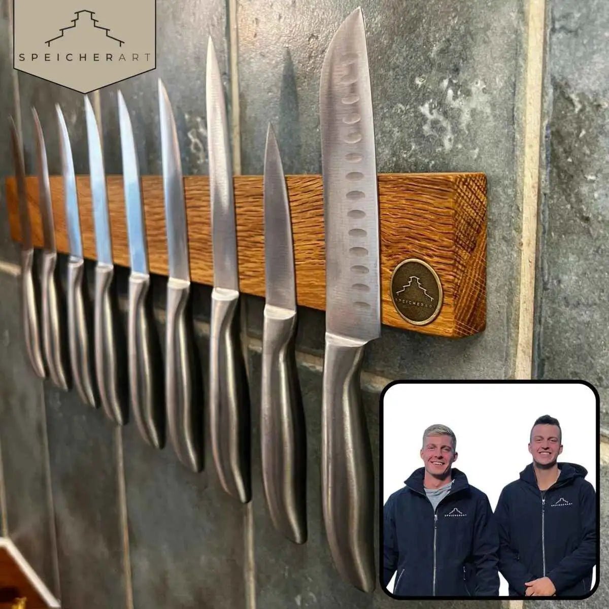 Halte deine Messer griffbereit und chic – Oskar, der magnetische Messerhalter.