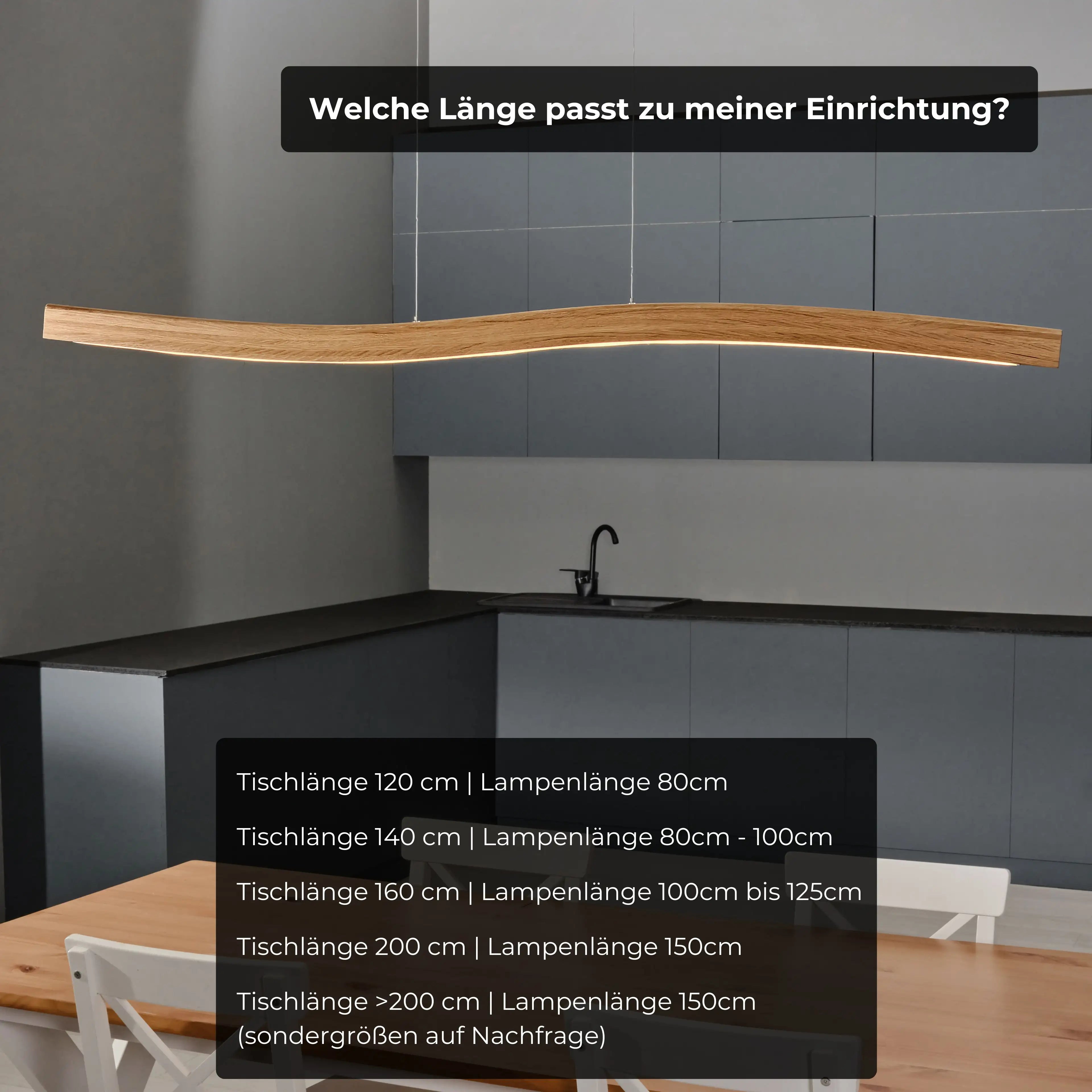 Smarte LED-Pendellampe aus Echtholz – minimalistisch, dimmbar & kompatibel mit Alexa & Google Home.
