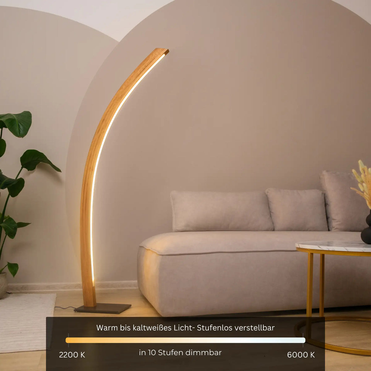 Massivholz Stehlampe Solara kaufen