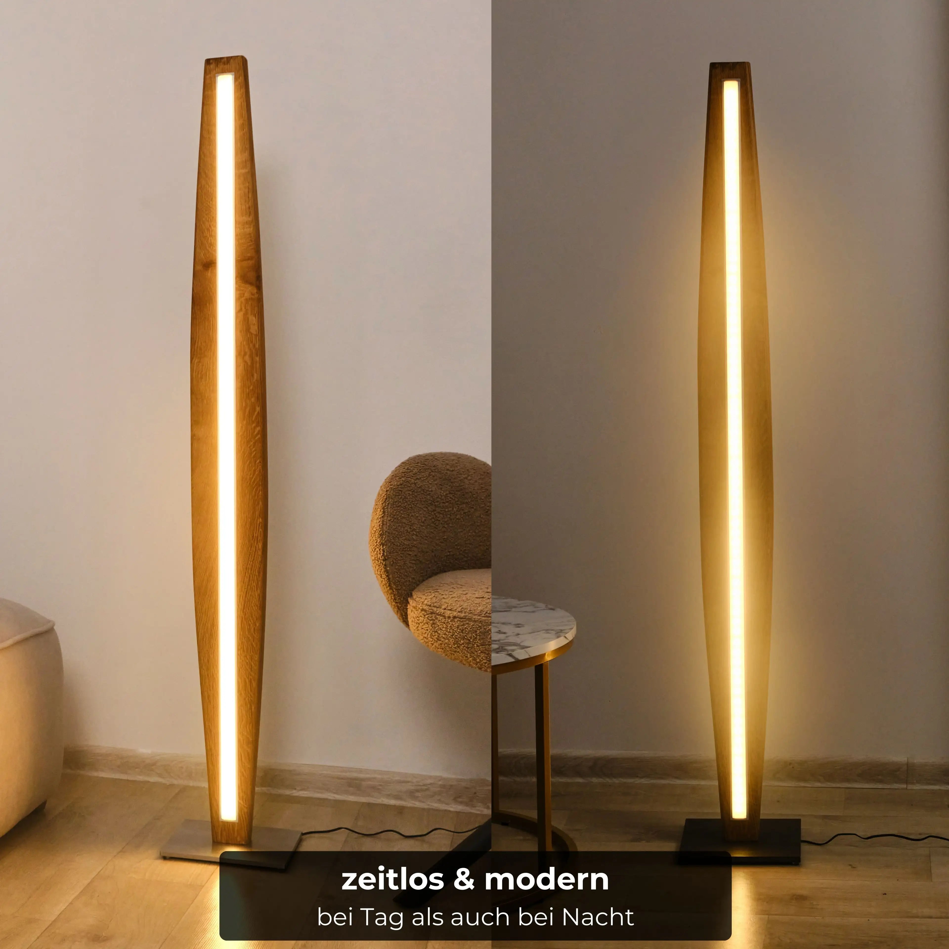 Naturverbundene Holzlampe mit einzigartigem Look – ideal für moderne und rustikale Einrichtungen.

