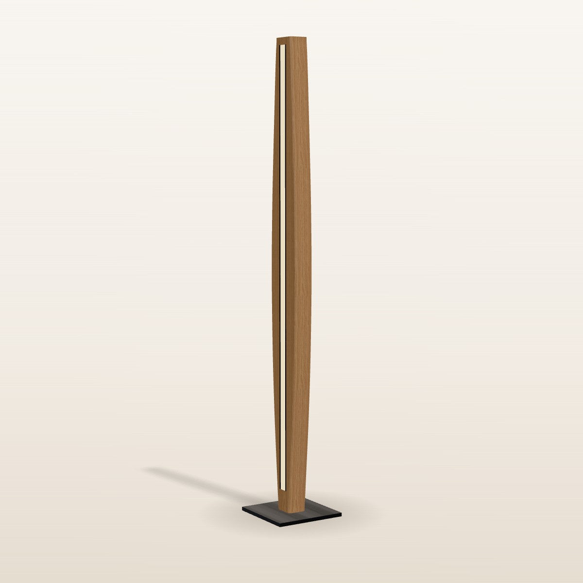 SpeicherArt Konfiguration: Stella · Eiche · 130 cm · Fuß Edelstahl · Smart Home · Wandfernbedienung · Dimmknopf