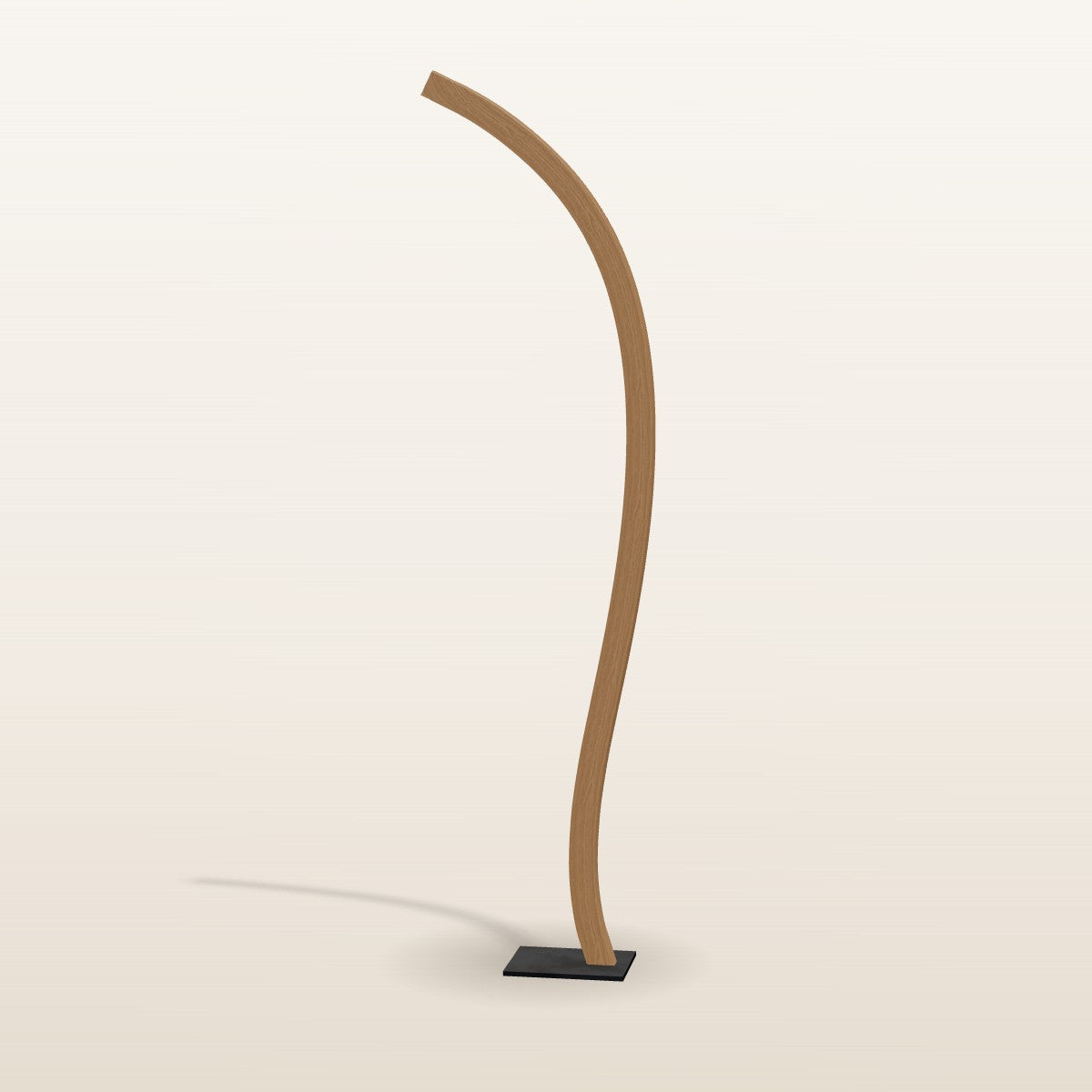 Fulgor · Eiche · 185 cm · Fuß Rohstahl