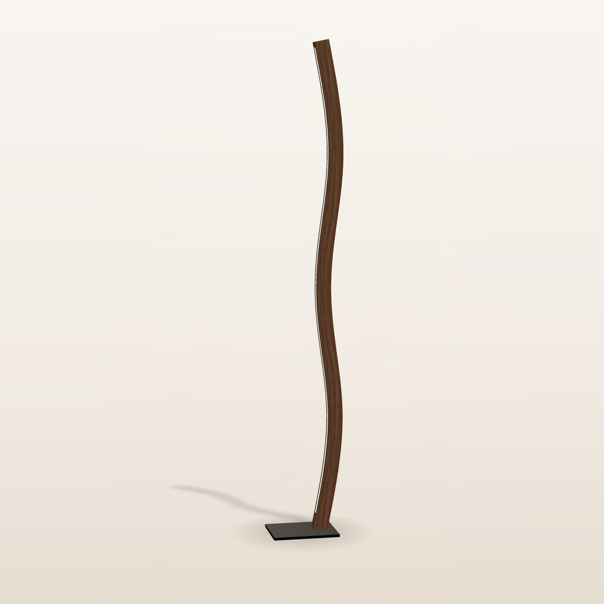 SpeicherArt Konfiguration: Nivara · Walnuss · 185 cm · Fuß Edelstahl